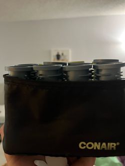 Conair electric hair roller set with carrying case