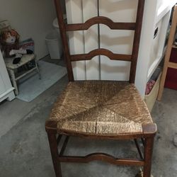 Chair, Wood And Cane 