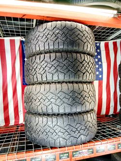 🎁 4 USED TIRES LT275/70R18 GOODYEAR WRANGLER DURATRAC KEVLAR REINFORCED 2757018