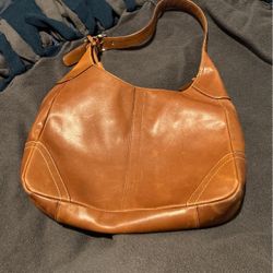 Brown Leather Coach Purse