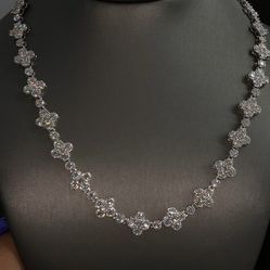 925 moissanite diamond necklace