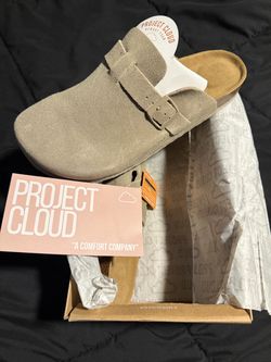 Project Cloud Memory Foam Suede Clogs/ Sandals