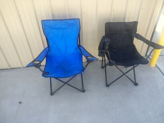 Two fold up chairs.