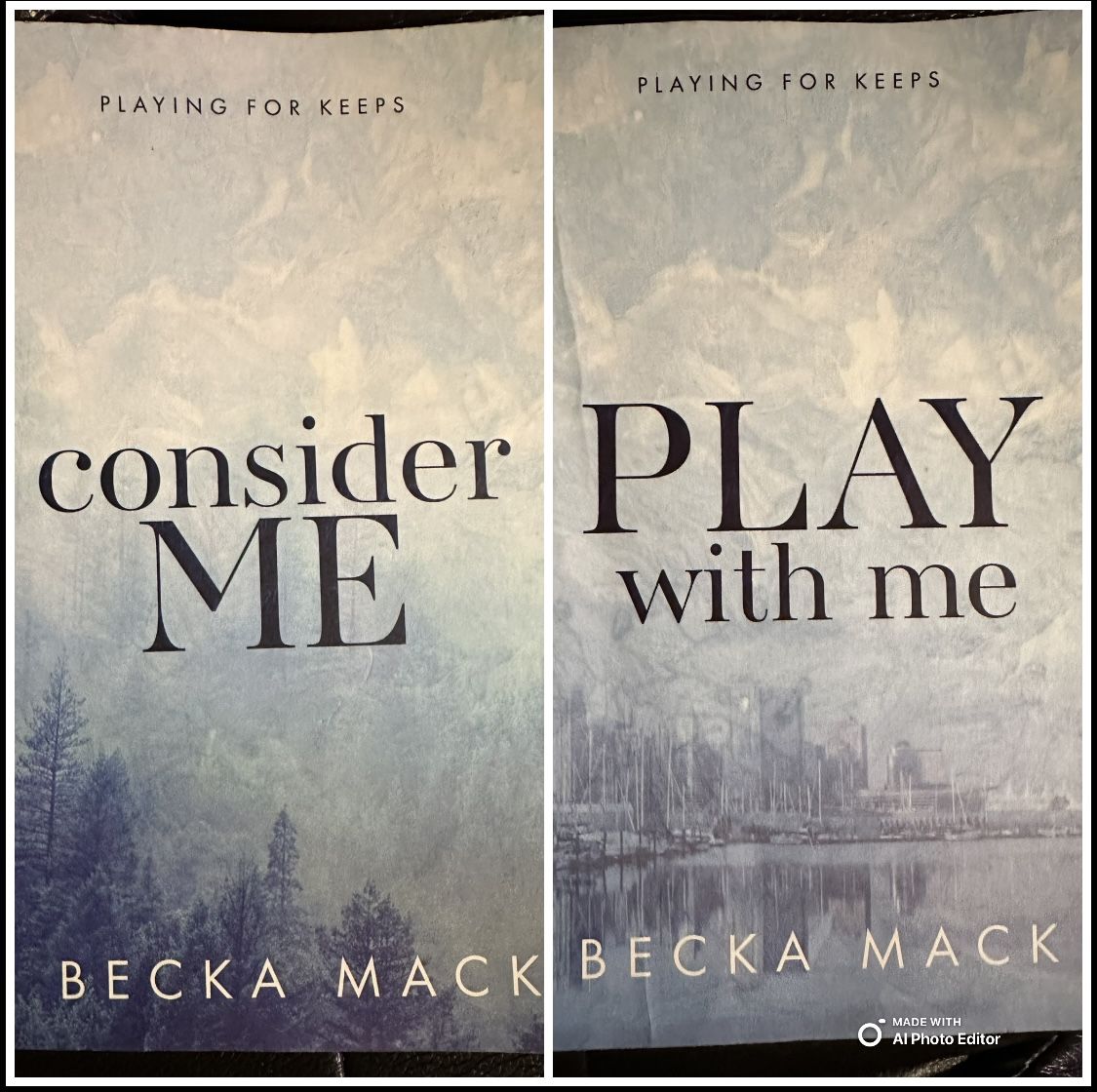 consider Me & PLAY with me (2 Books) Playing for Keeps