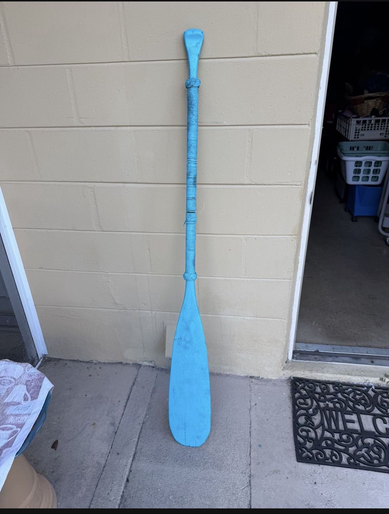 5 Foot Vintage Nautical, Wood Oar Wall Decor