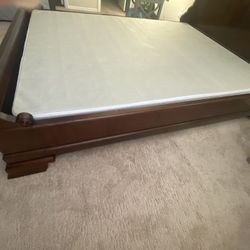 Solid Wood Queen Bed Mattress Not Included