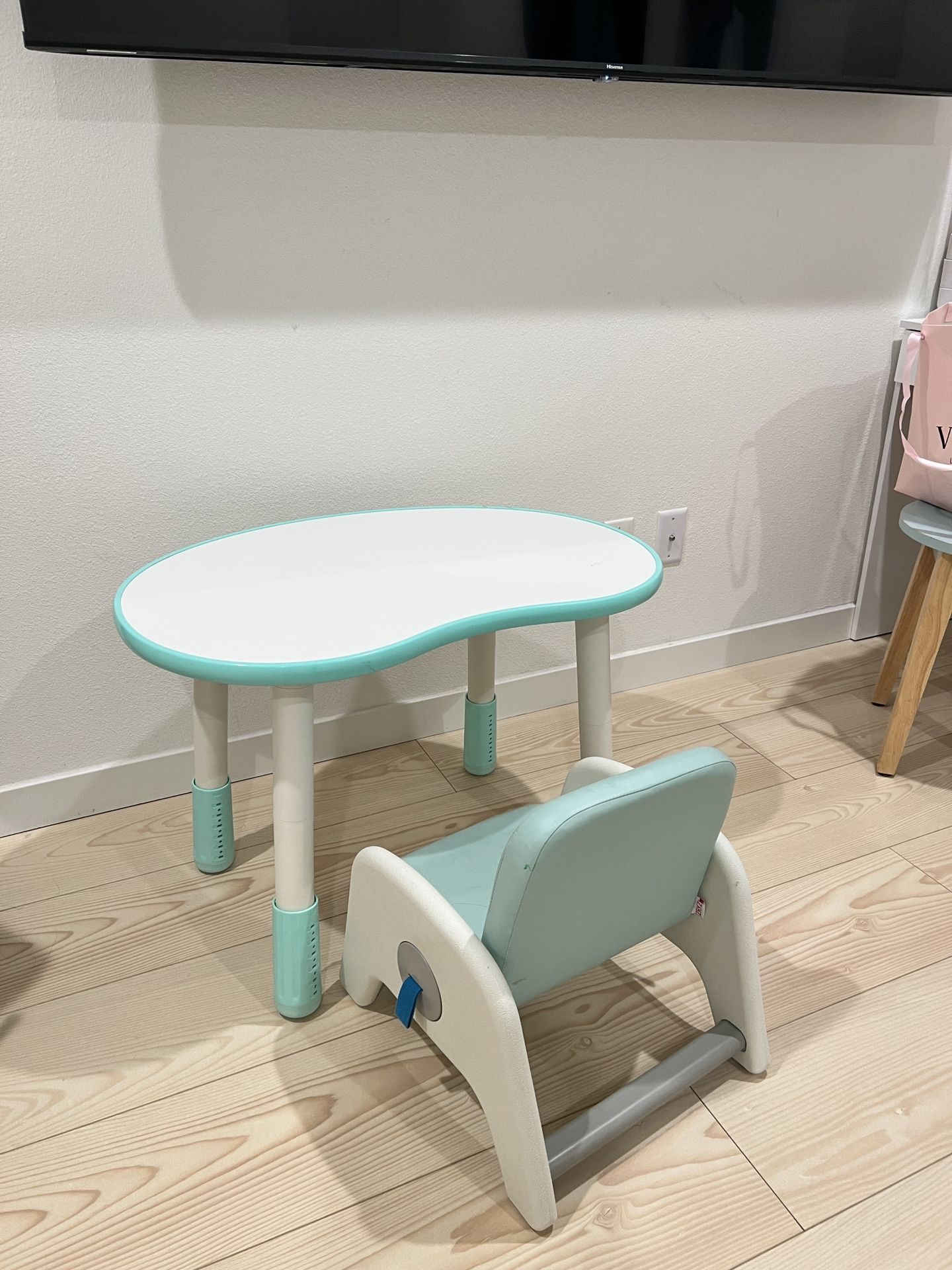 Kids Activity Table with Chair - $30