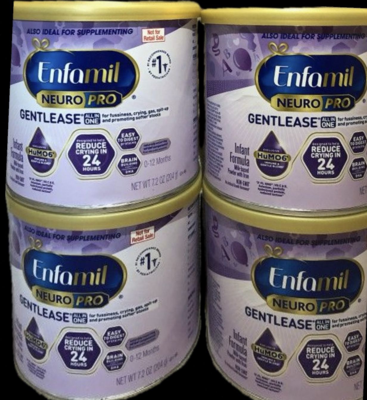 4 Cans Of Enfamil Gentlease 