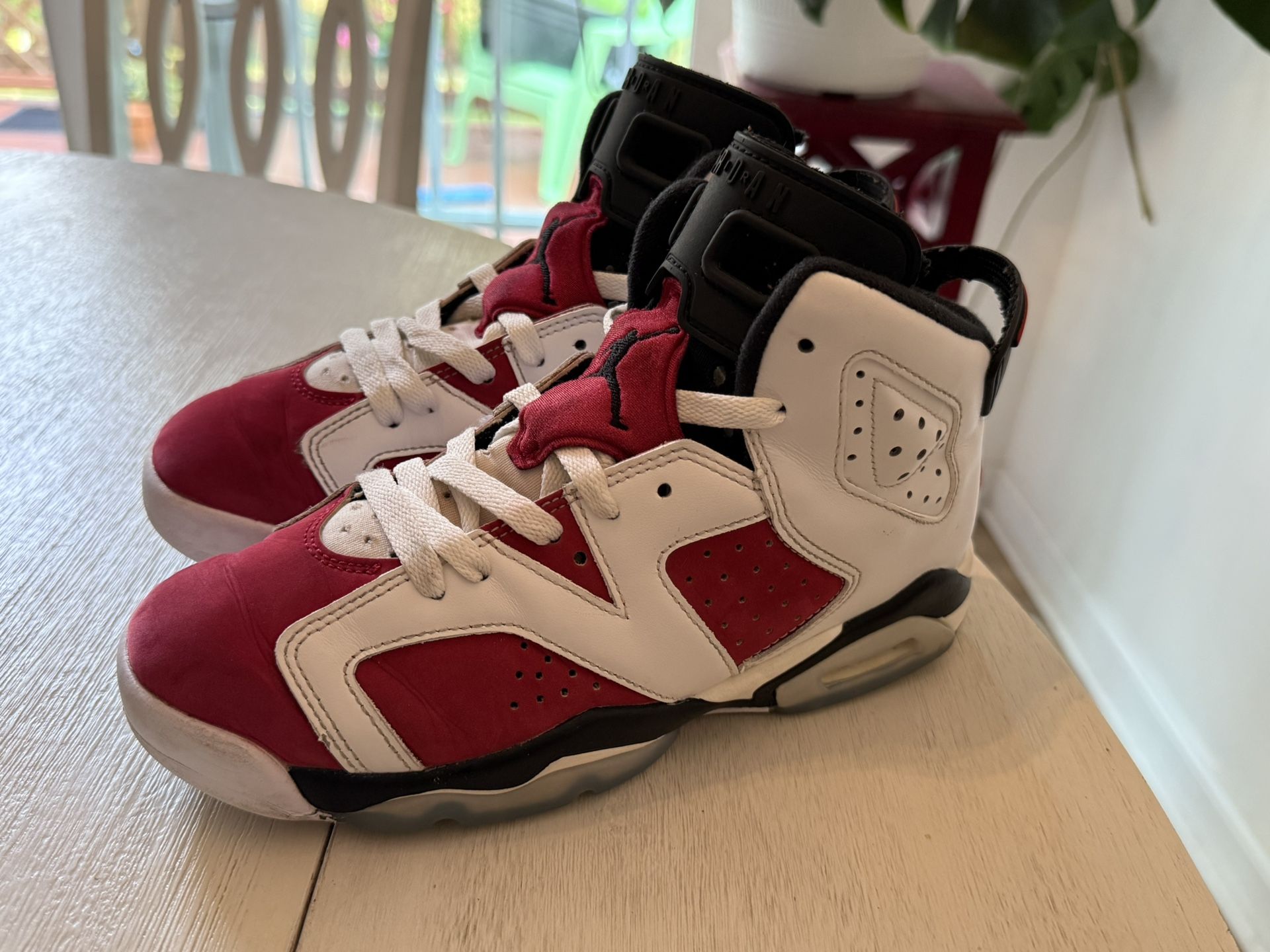 Size 4.5Y - Jordan 6 Retro OG Mid Carmine 384665-106 Womens 6