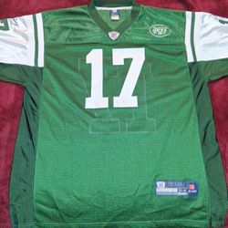 Plaxico Burres New York Jets Reebok On Field Equipment  Stitched Jersey 