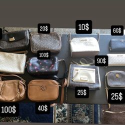 MK, Coach, Ralph Lauren Crossbody Bags And Wallets