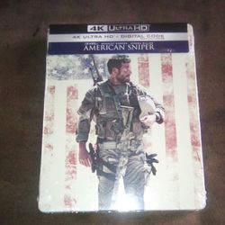 AMERICAN SNIPER STEEL CASE 4K NEW UNOPENED I WENT THROUGH MY SHOES OFF