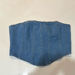 Denim Tube Top 