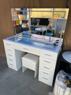 Newly assembled makeup vanity for sale