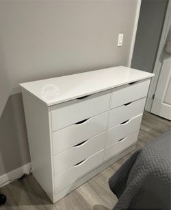 White 8-DraweDresser