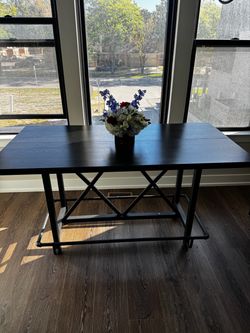 Black Industrial Style Dining Table