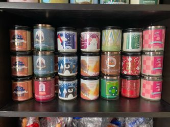Brand new bath and body works candles-$8 each or all 44 candles for $300. Price is firm. Higley/ray
