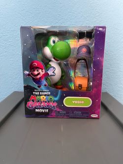 Super Mario Galaxy Movie Yoshi 5” Action Figure with Hat