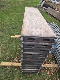 Aluminium planks scaffolding