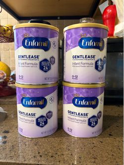 4 Cans of Enfamil Gentlease Powder Formula