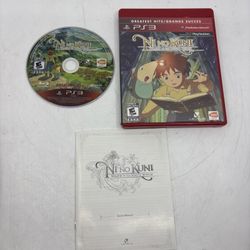 Ni No Kuni Wrath of the White Witch [Greatest Hits] (PS3, 2013) CIB | Tested