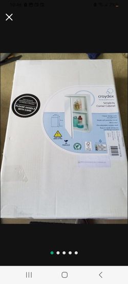 New in the box cryodex simplicity corner cabinet 