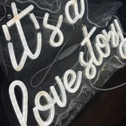 it’s a Love Story LED Neon Sign