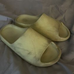 Yellow Yeezy Slides