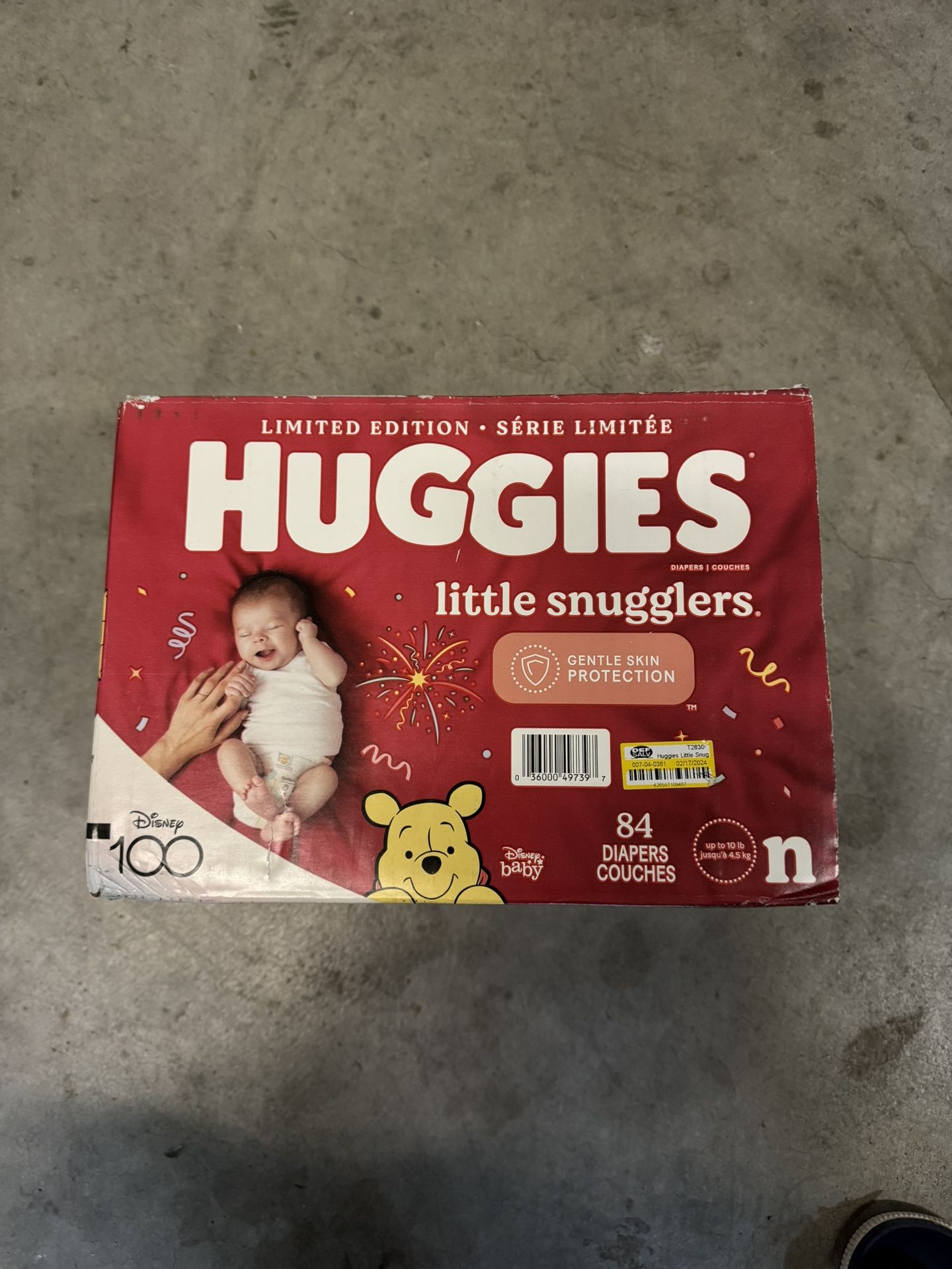 Huggies new born diapers