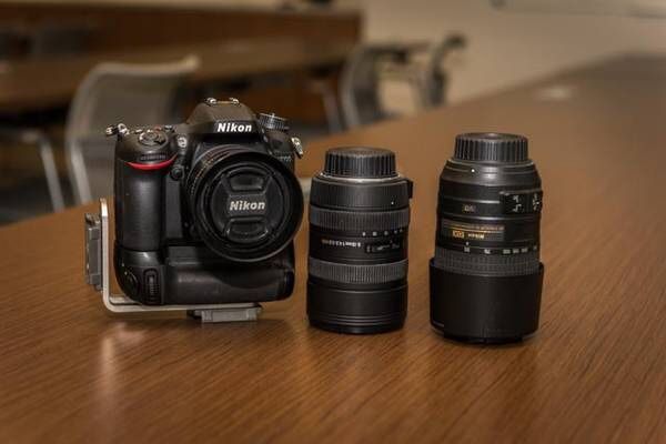 Nikon D7100 and several lenses