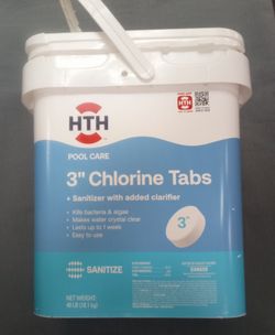 HTH Pool Care 3" Chlorine Tabs 40 lb