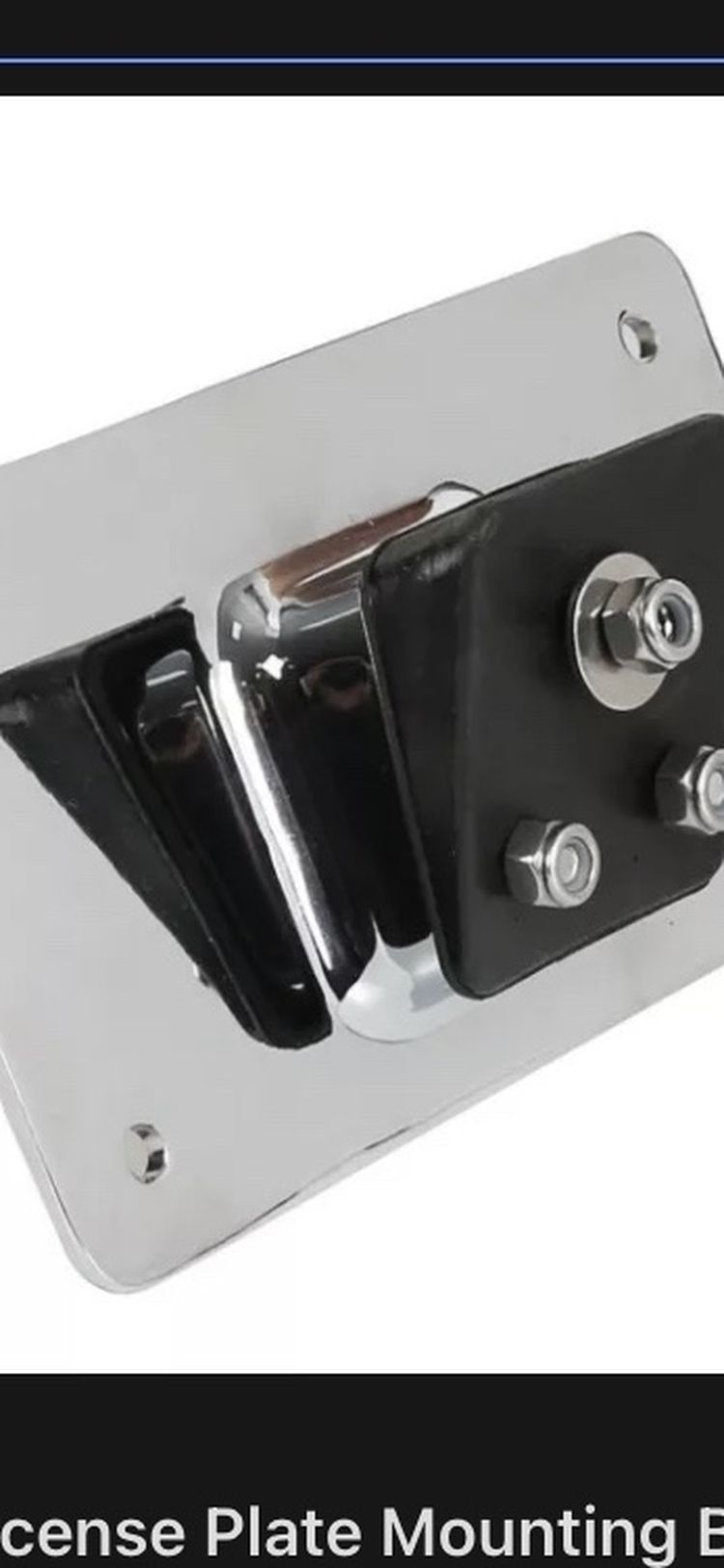 Laydown License Plate Mounting Bracket Kit For Harley Sportster Dyna Softail