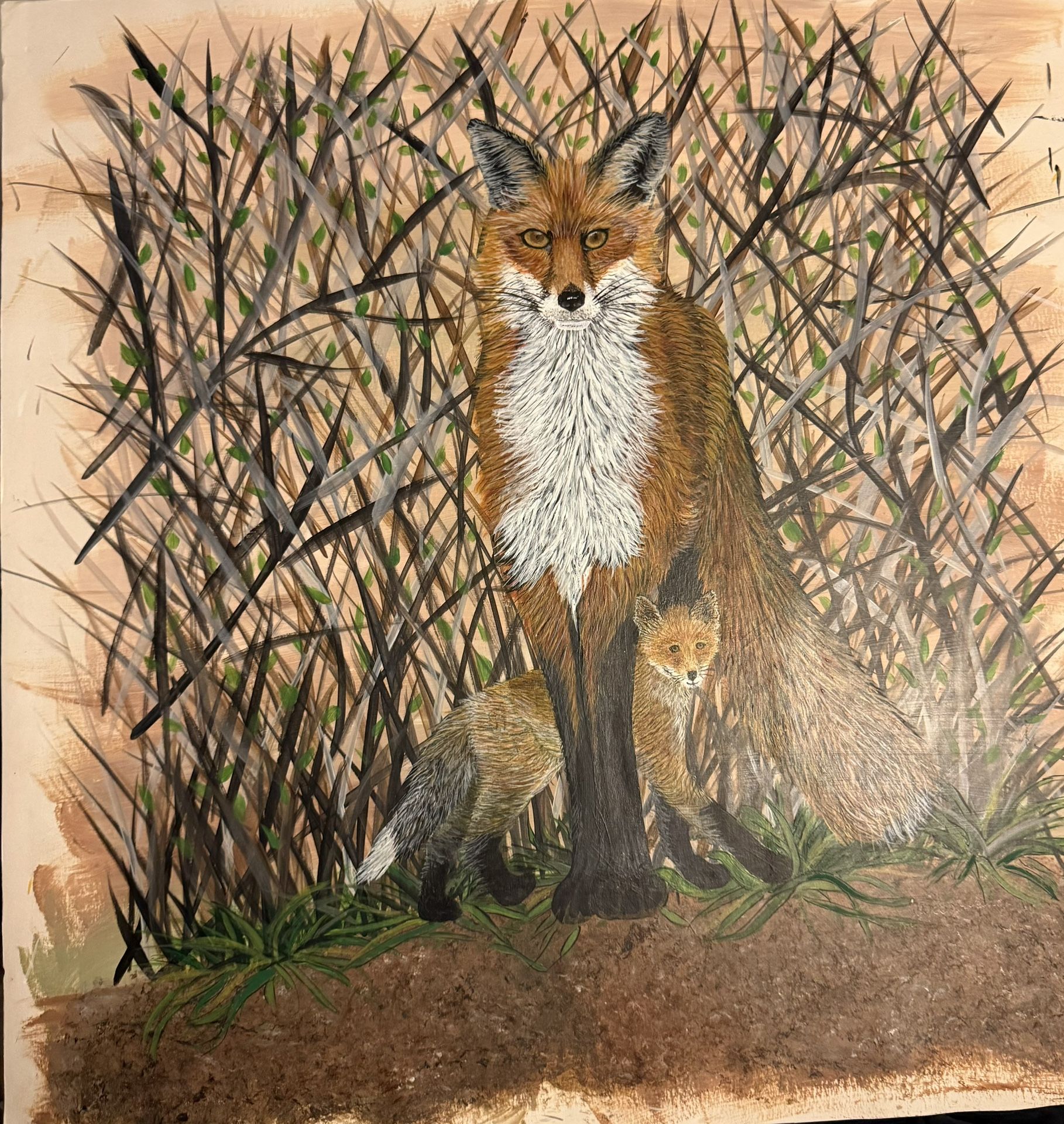 Joyce Wilkins, Oil On backboard (2 Sided)
