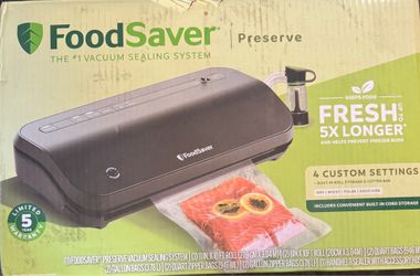 New Food Saver vacuum sealer machine Item # (contact info removed) List $130 Amazon