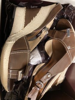 Guess Brown Wedge Shoes