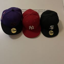 New Era Hats size 7 1/8