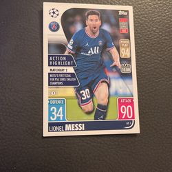 LIONEL MESSI SPORTS CARD