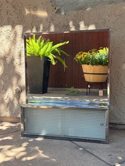 Medicine Cabinet with Sliding Glass Door
