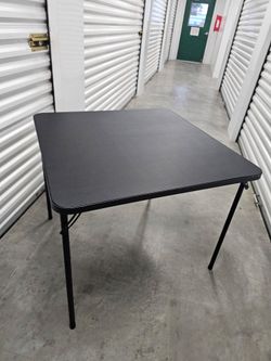 Black Square Folding Table