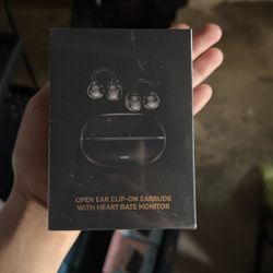 Open Ear Clip On Earbuds With Heart Rate Monitor