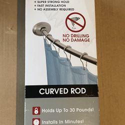 Curved shower rod (48-72”) NIB