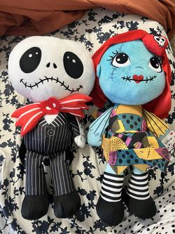 NWT Disney Valentines Day Nightmare Before Christmas 17 in Jack and Sally Plush