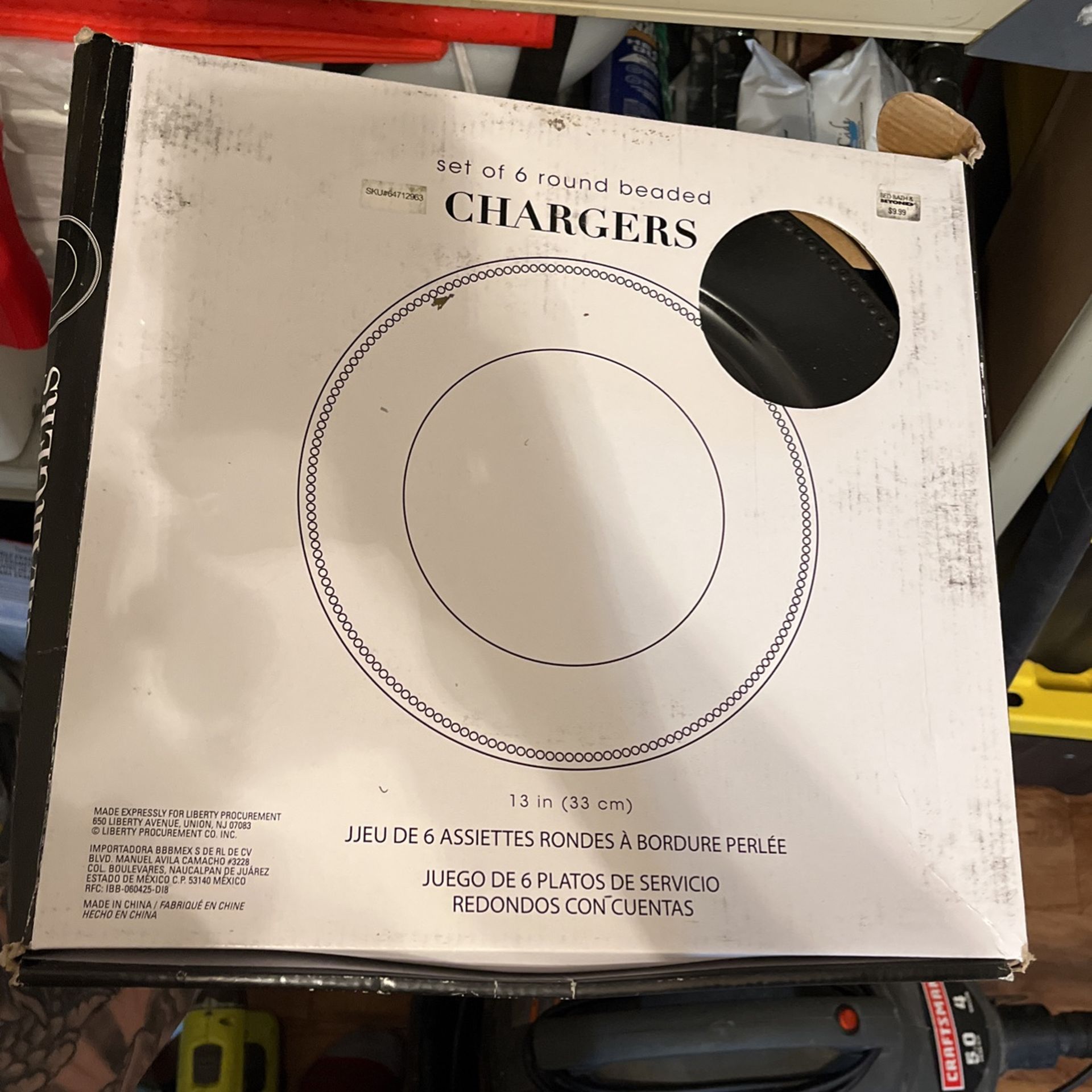 Black Charger Plates