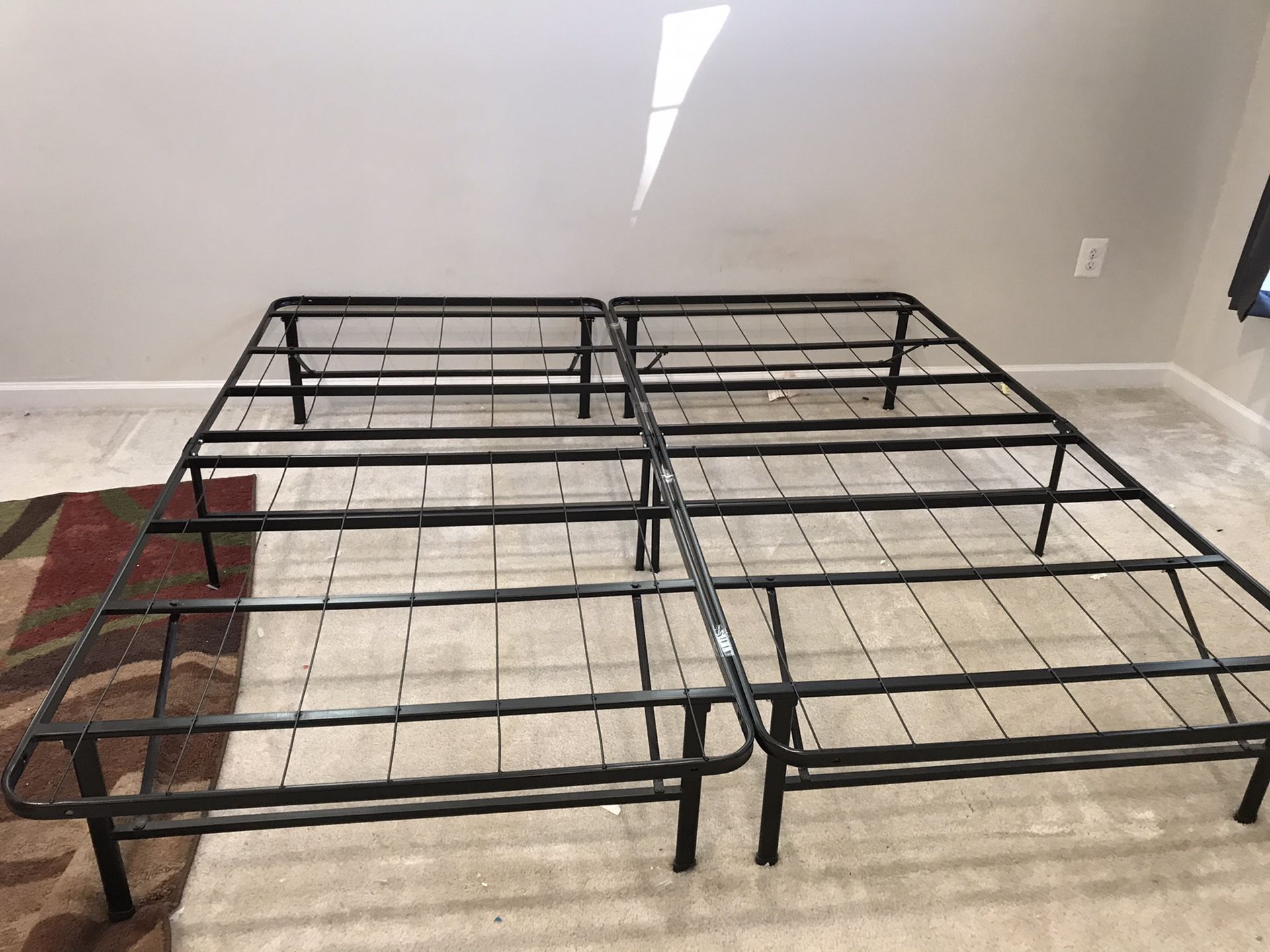 King metal bed frame