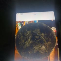 Black Folding Saucer Chair 