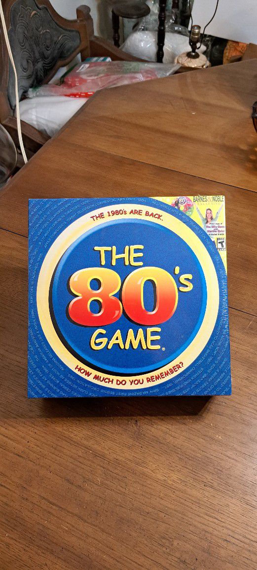"NEW " "The 80'S Game" , How Much Do You Remember, A Barnes & Noble Exclusive Aduly 2-5 Players Or Teams