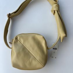 Maeve by Anthropologie light yellow shoulder purse