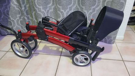 Brand new folding rollator/walker with 10-in wheels