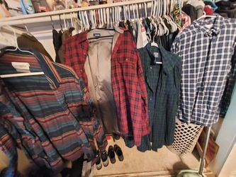 Flannel Button-Up Shirts