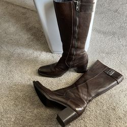 Brown Italian Leather Boots